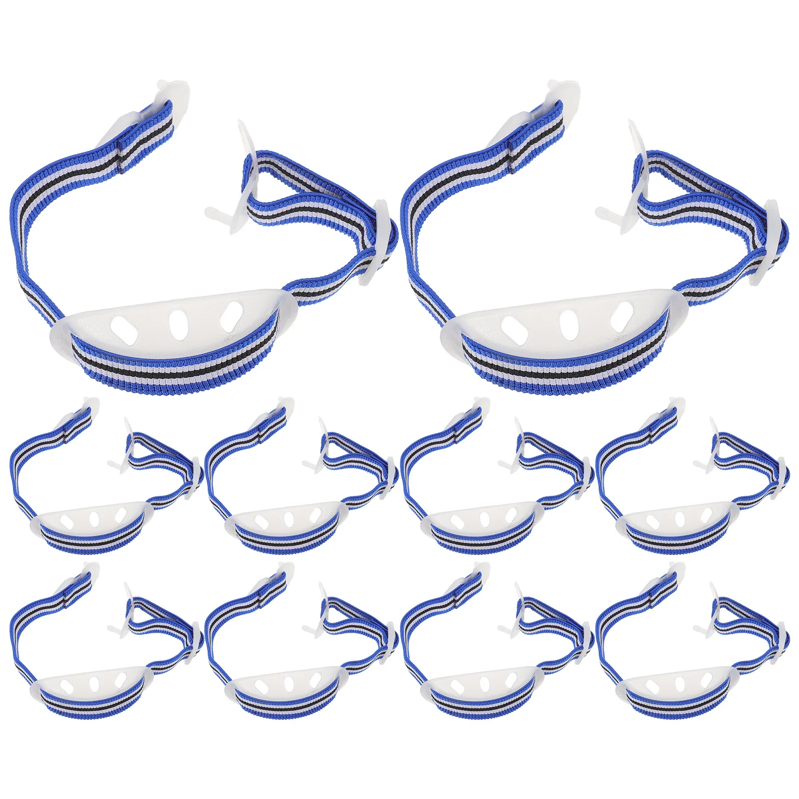 

10Pcs Elastic Hard Hat Chin Strap Adjustable Replacement Safety Strap for Construction Industrial Worker Bike Helmets