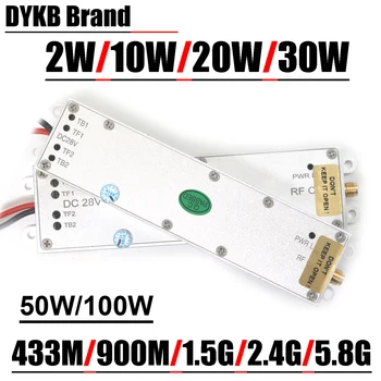 433Mhz-5.8Ghz VCO Źródło 10W 20W 30W 50W 100W Wzmacniacz mocy Moduł RF 915Mhz 1.5Ghz 2.4Ghz Walkie talkie satelitarny Drone WIFI