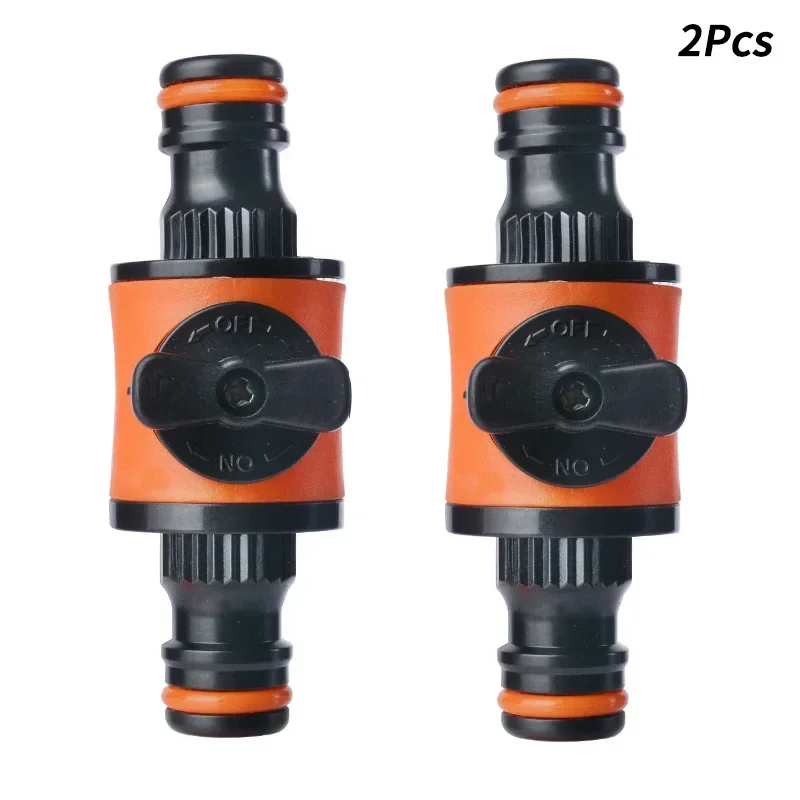 

2PC Garden Hose Pipe Tap Shut Off Valve Fitting Connector Pipe Coupler Stop Water Connection Repair Joint Irrigation System Adap