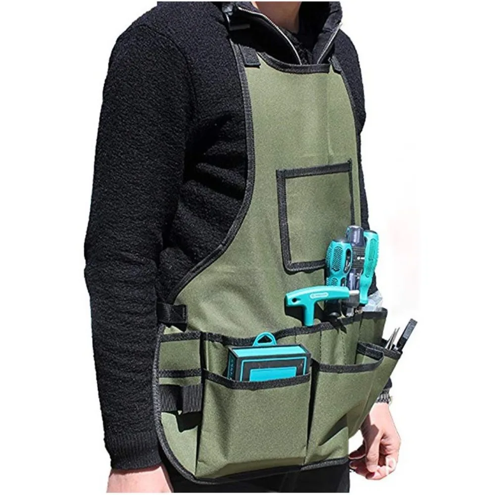 

Waterproof Tool storage Apron Multiple Pockets Multi-function Work Apron Barber Hairstylist Horticultural supplies