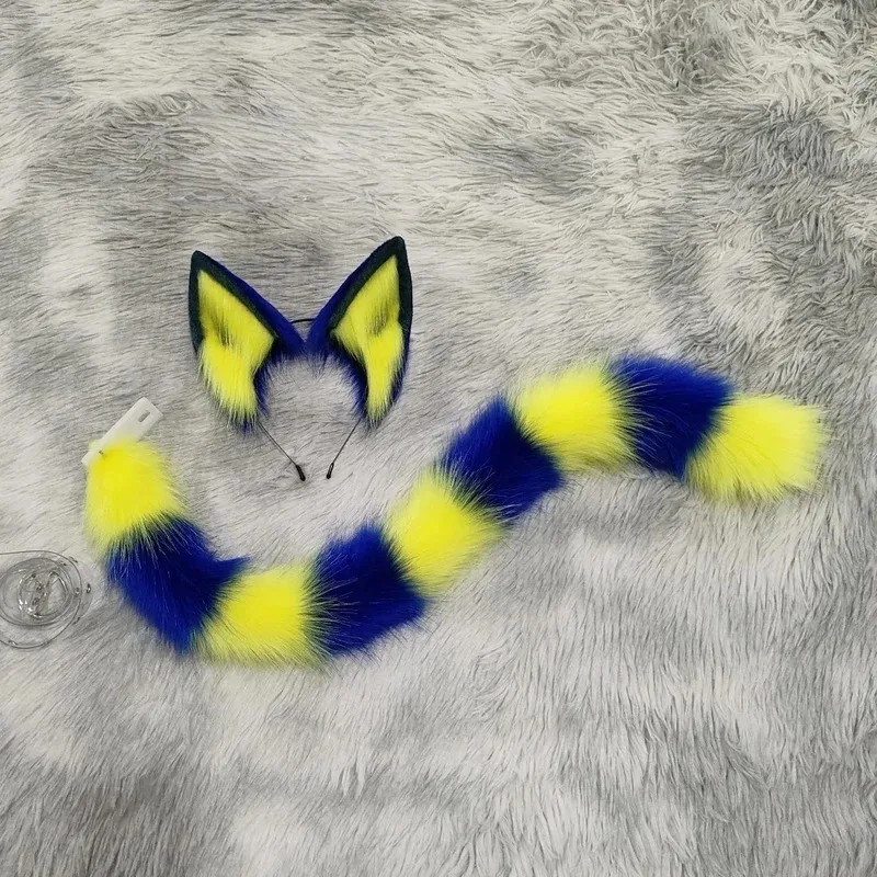 Egyptian Queen Ankha Cosplay Headband Cat's Ear and Tail,Game Animal Crossing Role Play Props For Women gkl/6
