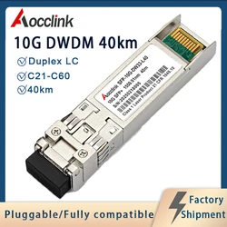 10G DWDM Sfp+ C21~C60 40km 80KM Gigabit Optical Transceiver Module Mux and Demux 8 10 40channels compatible cisco Mikrotik