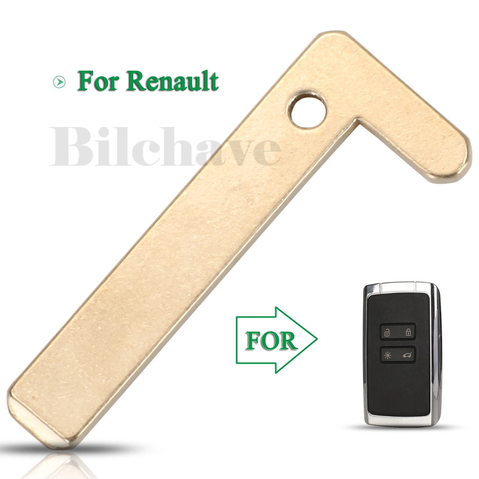 Jingyuqin For Renault Megane 4 Koleos Auto FOB Smart Remote Car key Blank Uncut Blade Replacement