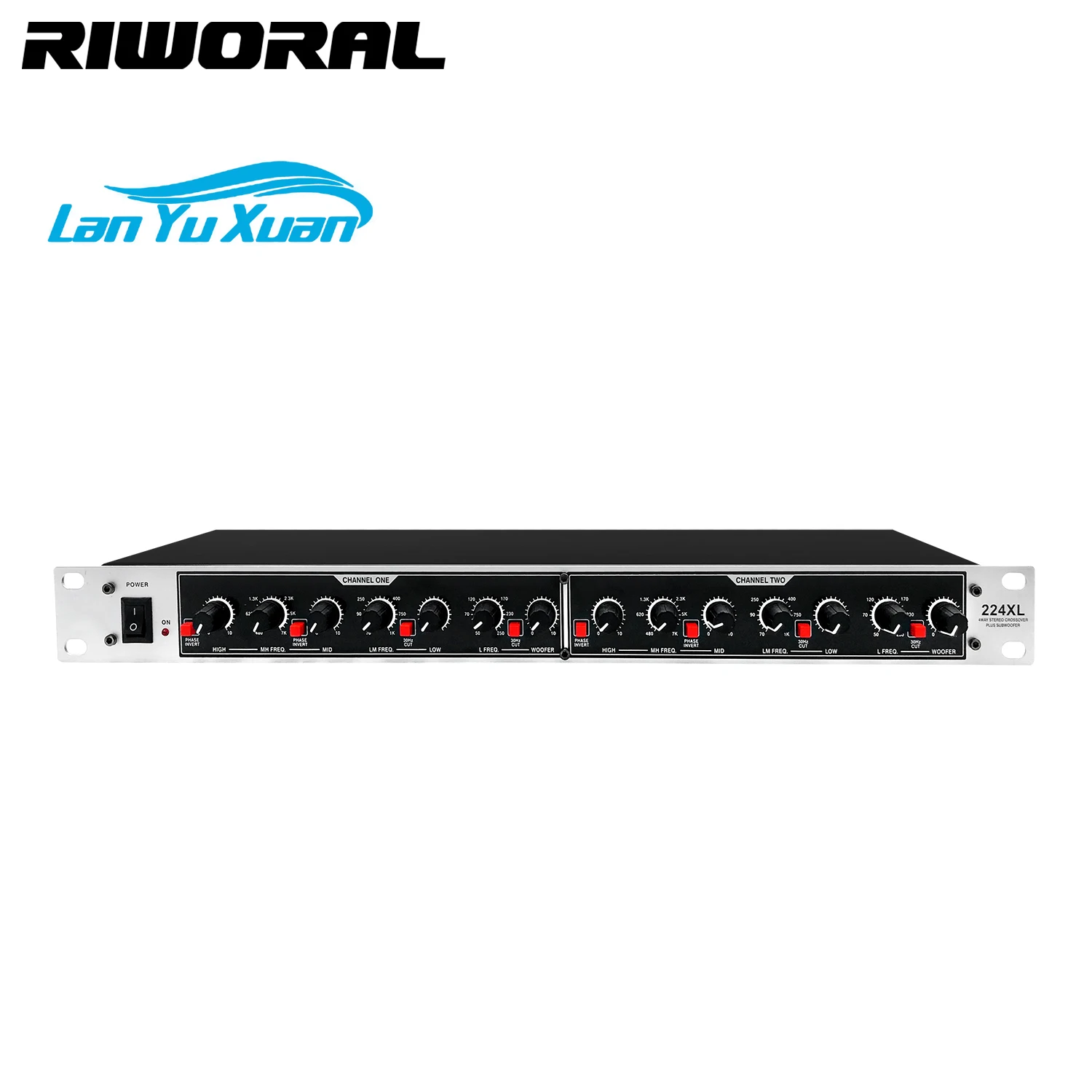 

2026 224XL Professional Stereo 2 Way and Mono 4 Way Audio Electronic Crossover with High Pass Filter