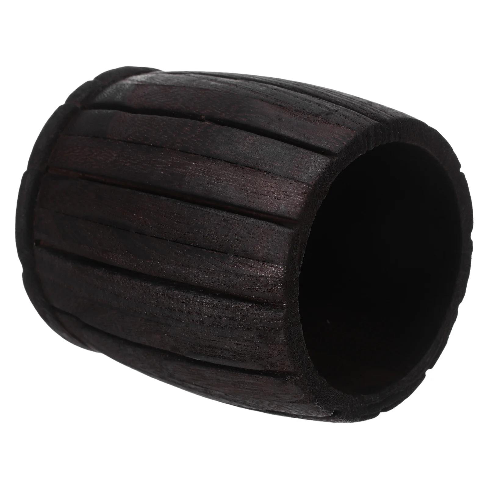 

Wood Pen Pencil Holder Torched Paulownia Vintage Desk Organizer Brush Cup Multifunction Desktop Storage Box