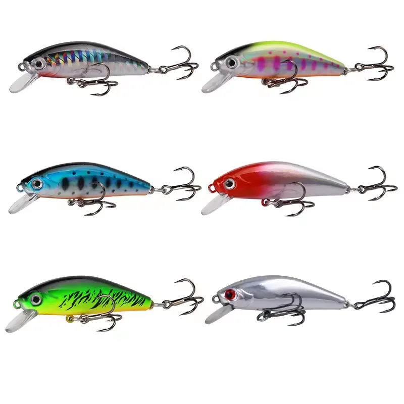 1pcs Sinking wobbler 3D Eyes Fishing Lure 5.5cm 6.7g Mini Minnow Artificial Hard Bait Crankbait Floating Fishing Tackle image 5