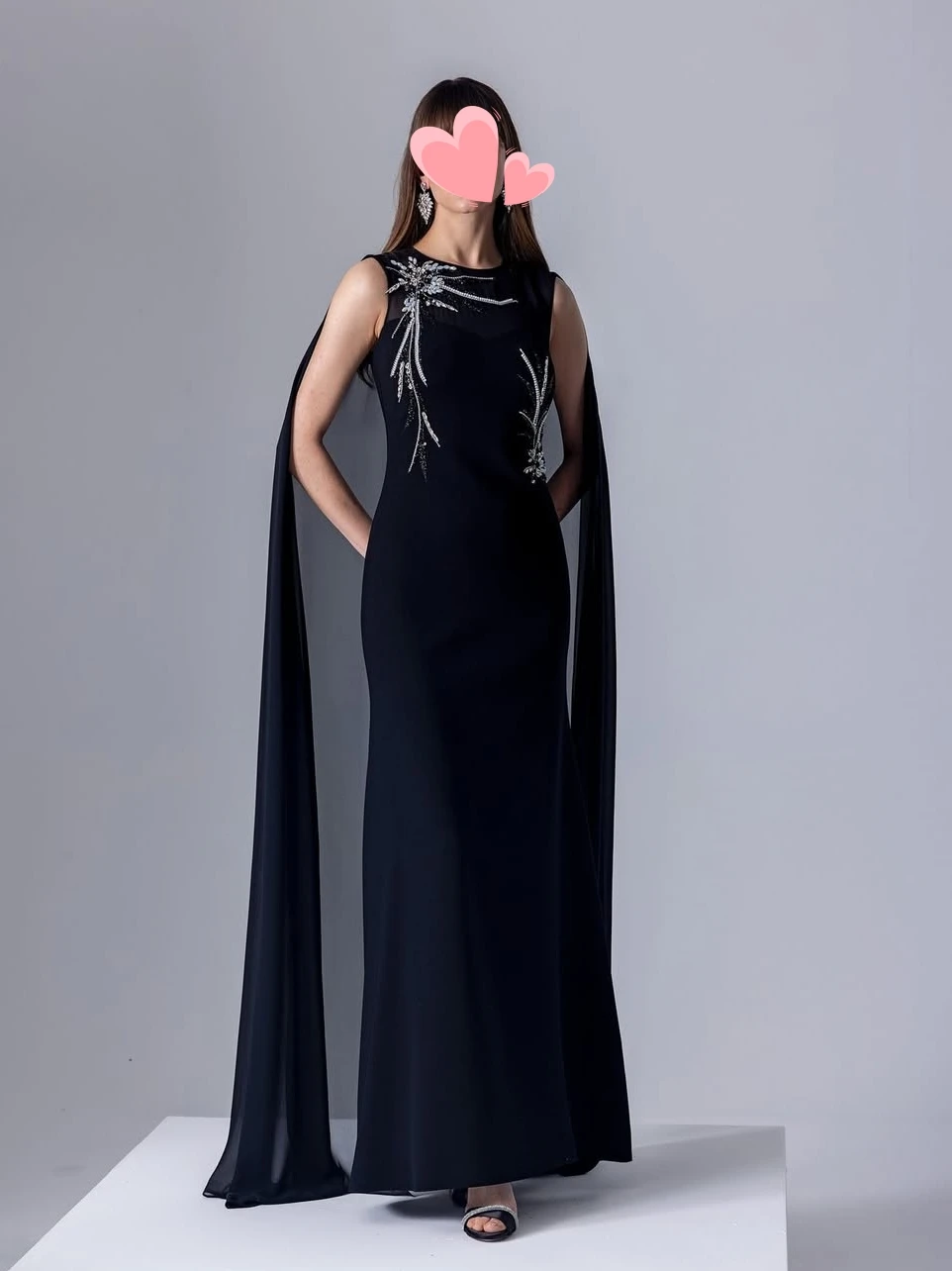 Oisslec Kleid, elegant, Vintage, süße Rose, rote Perlen, Chiffon-Umhang, maßgeschneidert, für formelle Anlässe, Abschlussballkleid, Abendparty-Kleider