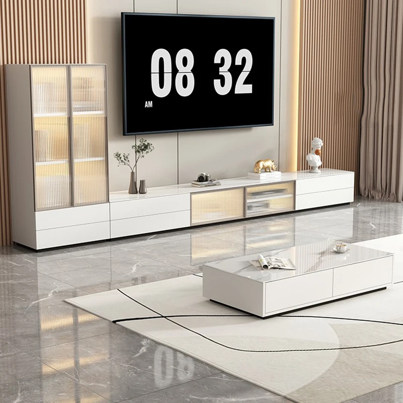 

Solid Wood Modern TV Stands Vintage Vertica Bedroom Living Room TV Stands Design Floor Rack Suspenso Para Sala Para Tv Furniture