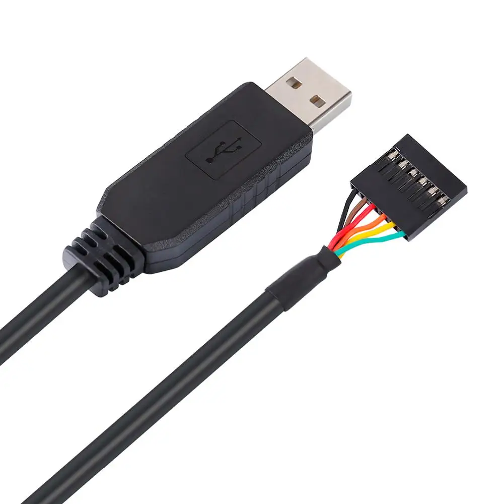 DTECH FTDI USB naar TTL seriële 3,3 V adapterkabel 6-pins 0,1 inch pitch vrouwelijke socket header UART IC FT232RL chipvenster 10 8 7 Li