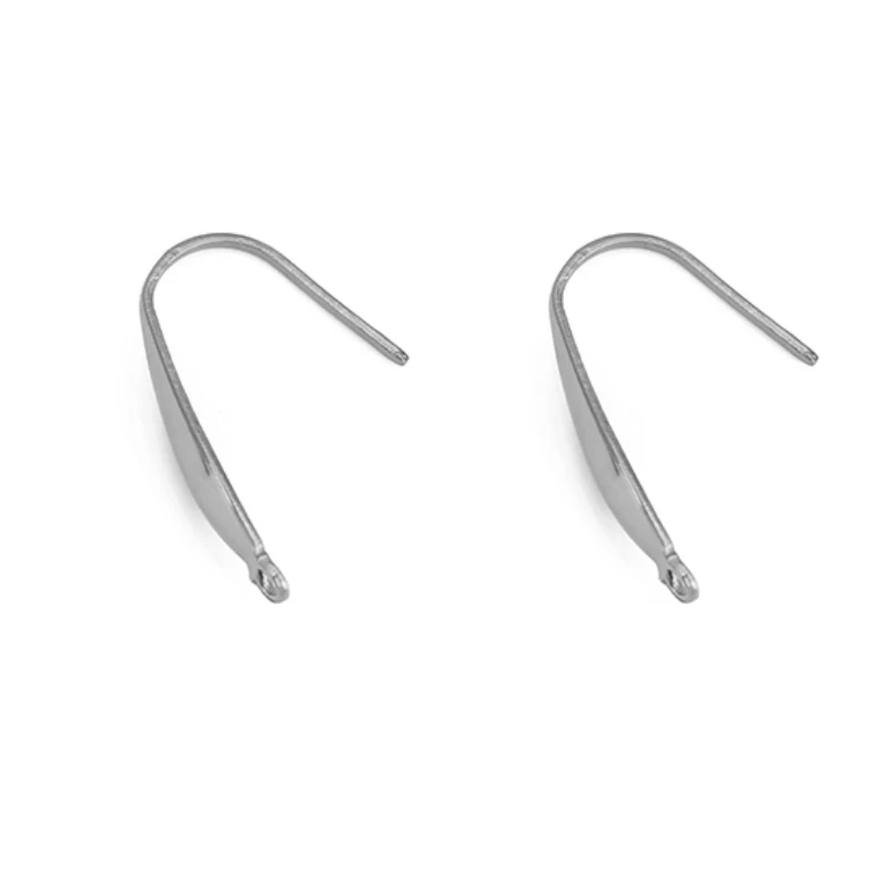 10pcs Never Fade Stainless Steel Earring Hooks Wire Making PVD Hypoallergenic Earrings Clasps Supplies For Diy Jewelry Findings