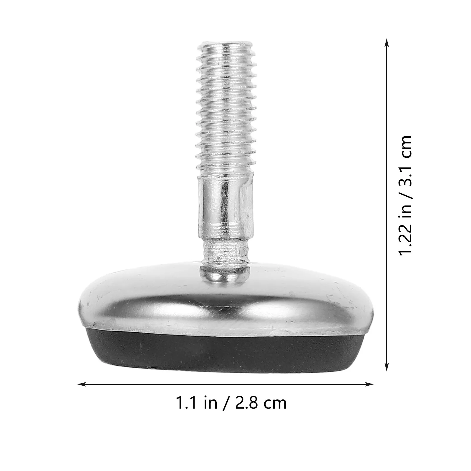 10 قطعة المسمار على الأثاث التسوية قدم أقدام أثاث قابل للتعديل لكرسي الجدول مكتب المعادن التسوية المضادة للانزلاق الاهتزاز الضوضاء