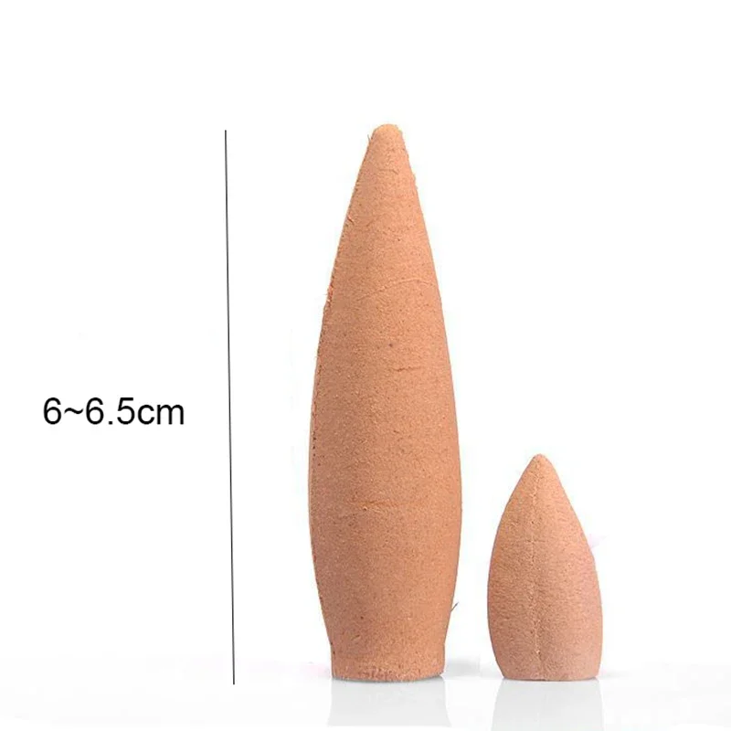 100g/500g Natural Oversized Backflow Incense Cones 30 Minutes Sandalwood Lavender Scents for Home Cone Incense