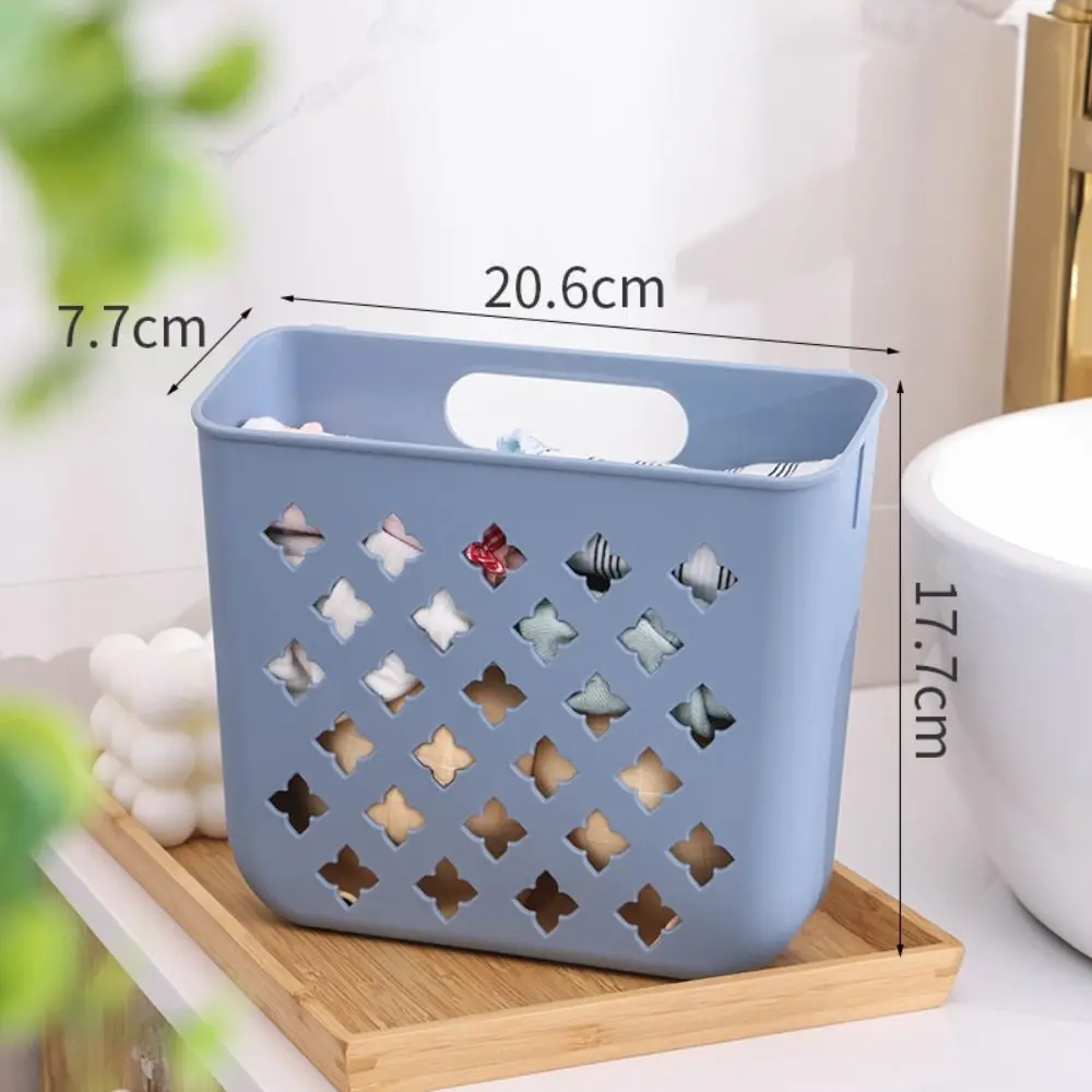 Foldable Laundry Basket Large Capacity Wall Mounted Dirty Clothes Basket Convenient to Use Blue Color Clothing Storage Basket