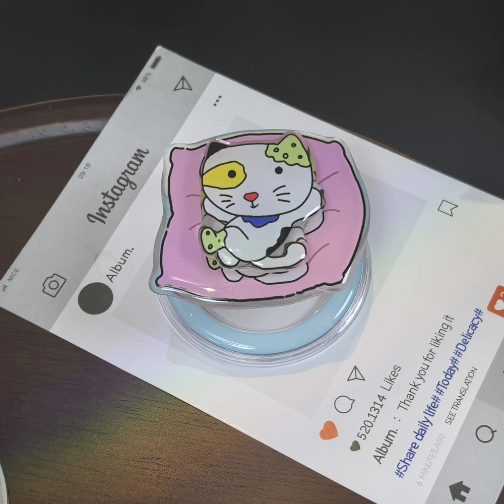 Crayon Shin-chan Niedlicher Magnetischer Handyhalter für Magsafe, Griptok Grip Tok Ständer für iPhone und Samsung, Faltbarer Kabelloser Ladehalter – Detail 16