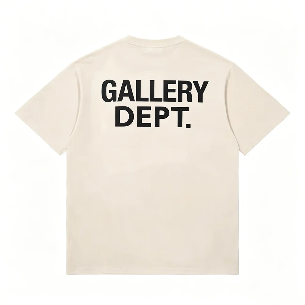 Galerie-Abteilung T-Shirt mit Buchstabendruck aus Reiner Baumwolle Amerikanischer Streetwear-Stil Locker Geschnittenes Kurzarm-Oberteil für Kinder – Detail 4
