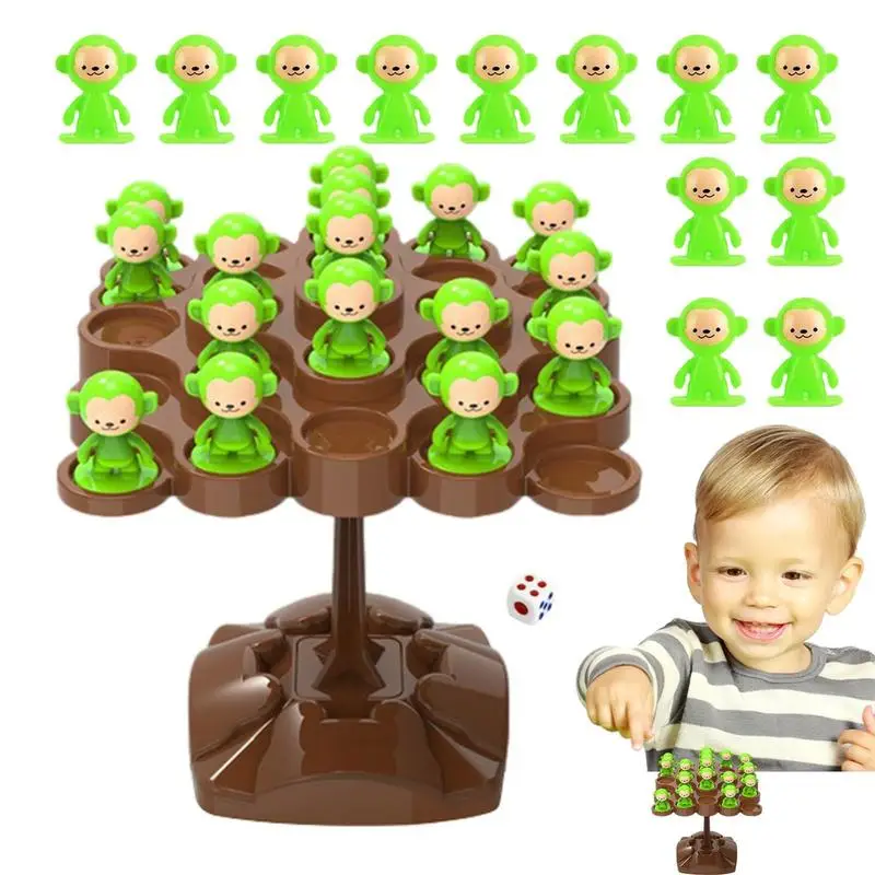 Monkey Balance Game Montessori Math Toy Kids Fun Educational Balancing Board Game Educational Monkey Balancing Tree Toys