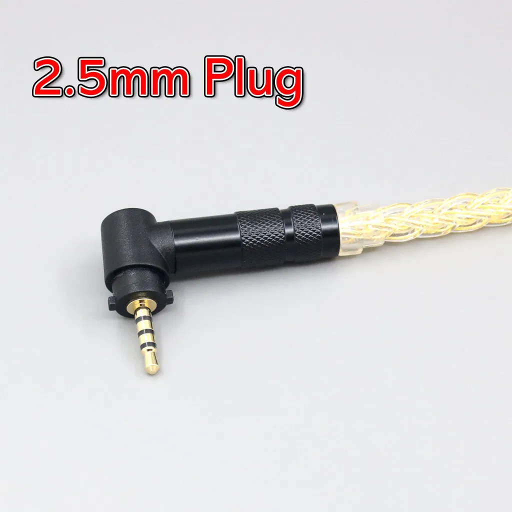 كابل سماعة أذن من الفضة النقية لـ Fostex T50RP الذكرى السنوية 50RP ، سماعة رأس ستيريو ، 8 Core ، ، 7n ، مطلية بالذهب عيار 24 ، LN008487