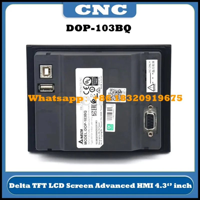 CNC Delta DOP-103BQ HMI-Touchscreen 4,3 Zoll 480*272 Human Machine Interface Display Ersetzen Sie DOP-B03S210 DOP-B03S211