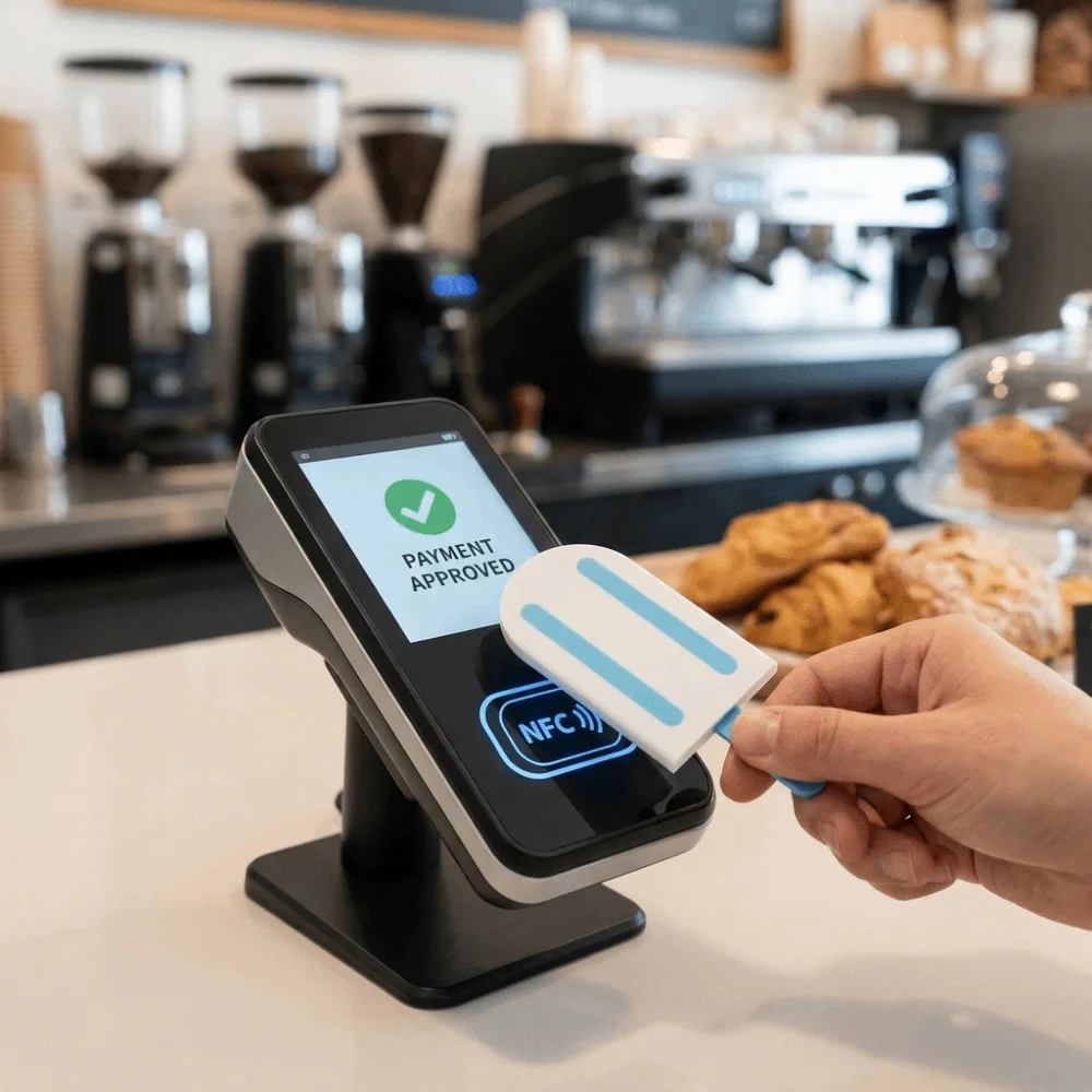 3D Printed Contactless Payment Card Holder Ice Cream Shape Portable Credit Card Wand Novelty Wireless Tap To Pay Wand Daily Use