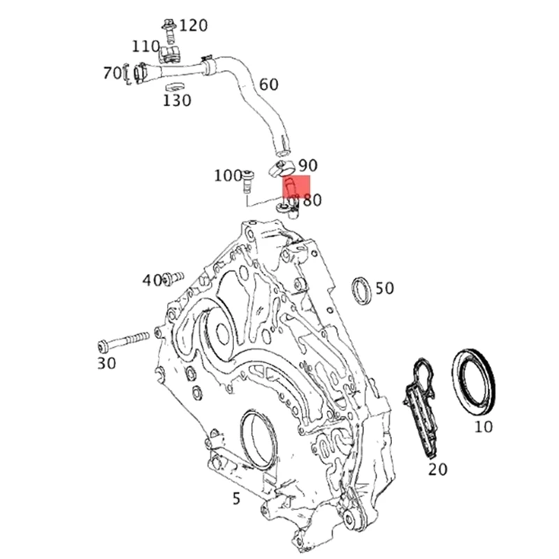 Coolant Hose Connector Replace Car Coolant Hose Connector 0099974272 A0099974272 For Mercedes Benz AMG G63