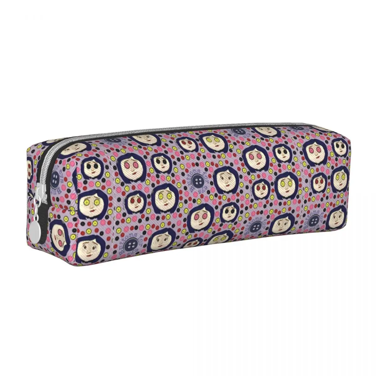 Coralines Buttons For Eyes Pencil Case Creative Pen Holder Bag Kids Big Capacity School Supplies Gifts Pencil Pouch