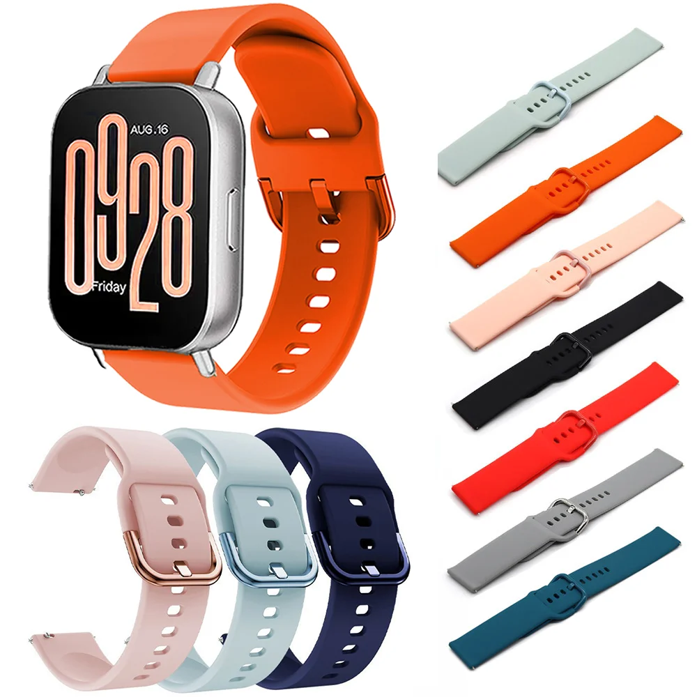 Sports Silicone Strap For Redmi Watch 5 active/5 Lite Soft Ventilate Bracelet For Xiaomi Redmi Watch 3 Active/3 Lite 22mm Band