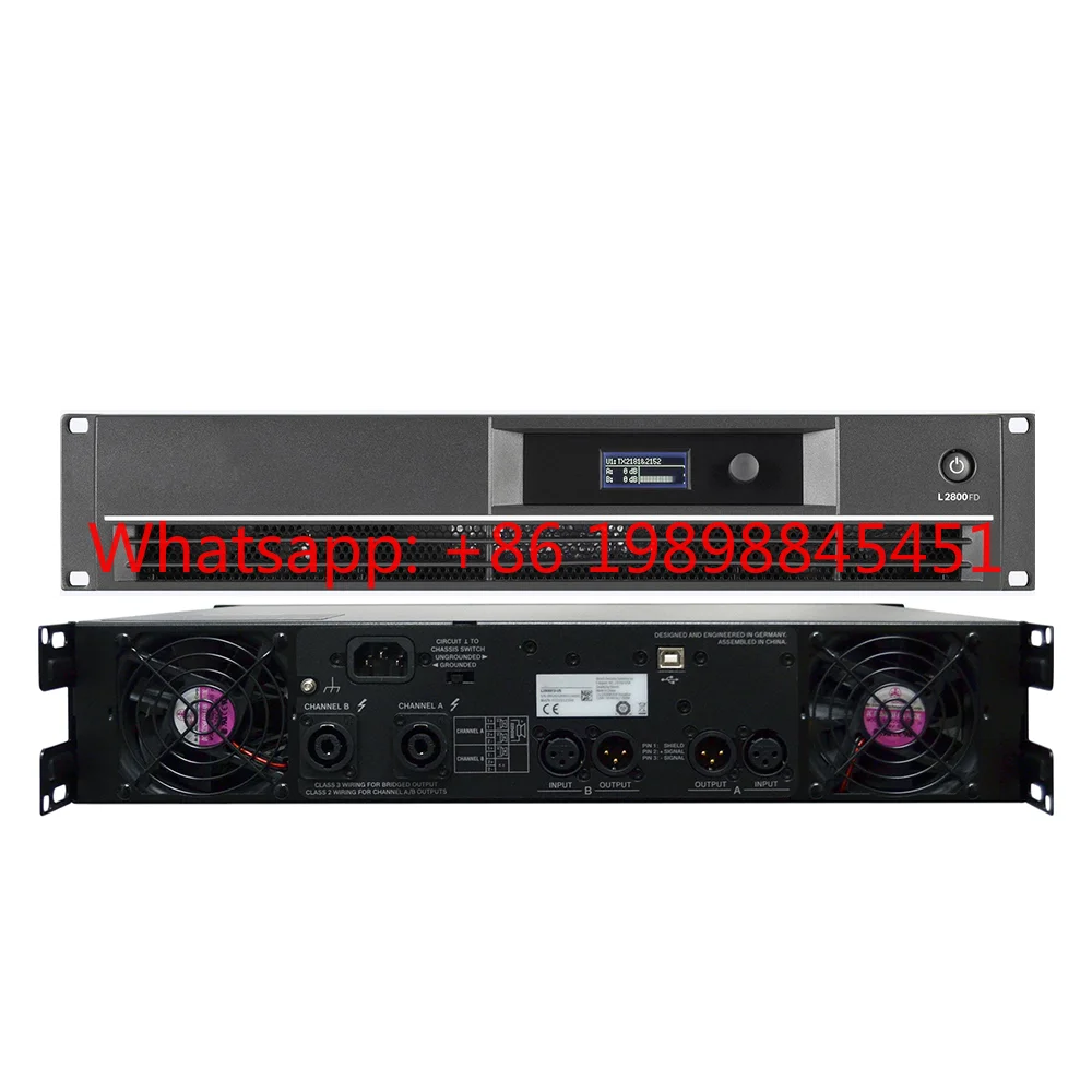 Power Amplifier L2800FD 1400W*2 Professional Power Amplifier Audio 2 Channel Professional Grade Professional Audio System