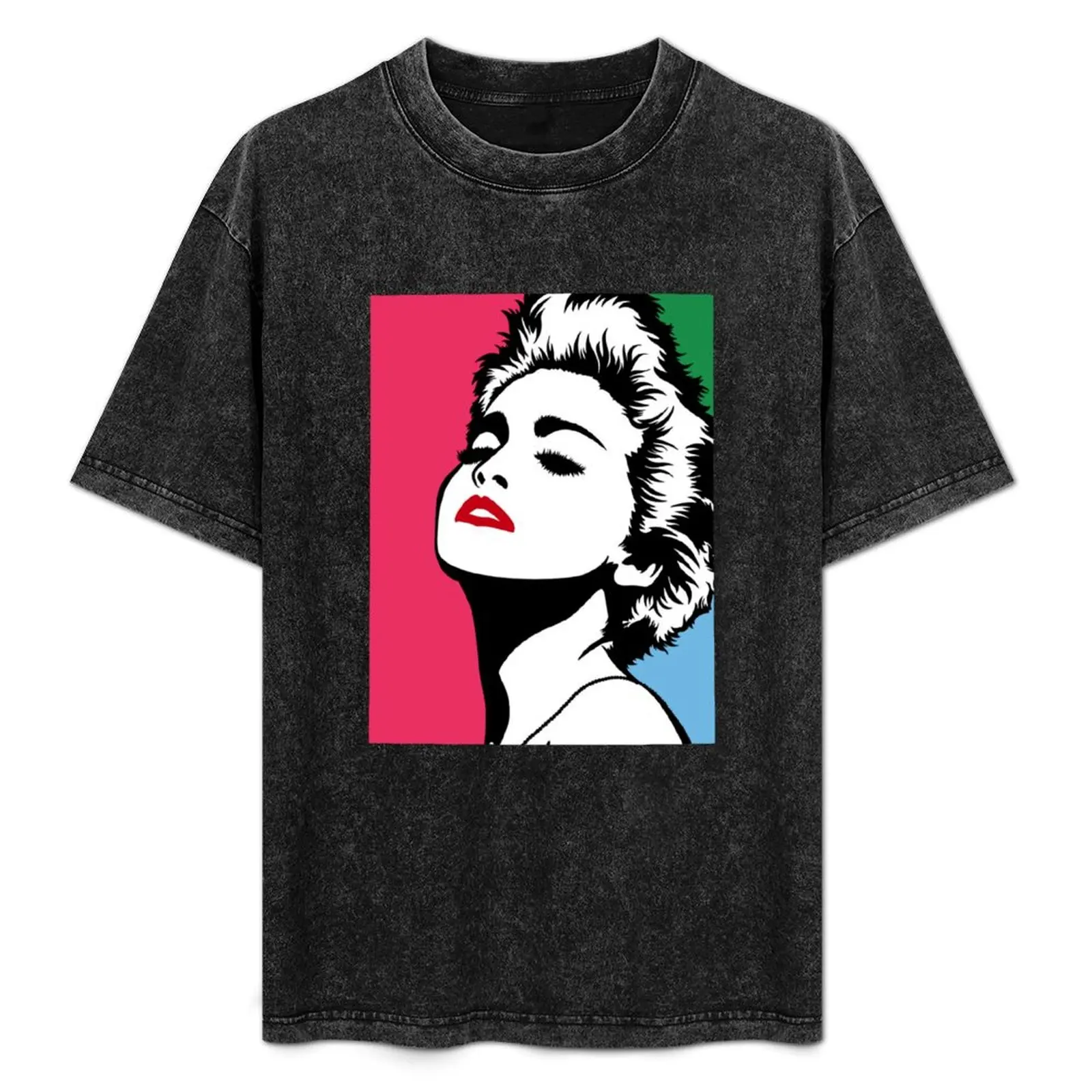 

Madonna Pop Art 80's Era. T-Shirt Long Lasting Casual T-Shirt