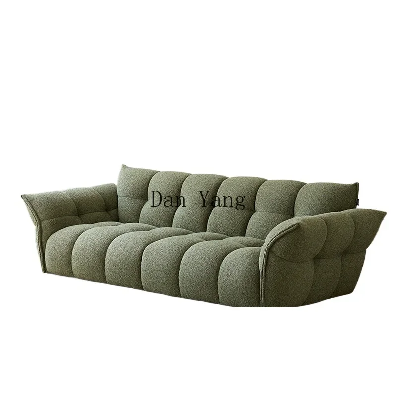 

YJ sofa cream high-end villa retro wind green fabric petal sofa