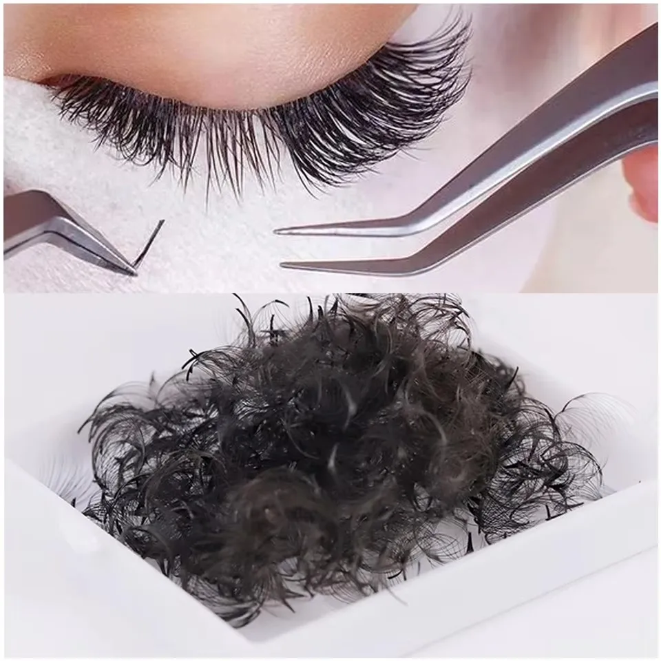 Lashprofessor Vorgefertigte Wimpernfächer mit Spitzer Basis, Dünner Stiel, Volumen-Fächer, Dünne Wurzeln, Schmaler Stiel, Wimpernverlängerungen, Russische Volumen-Fächer – Detail 11