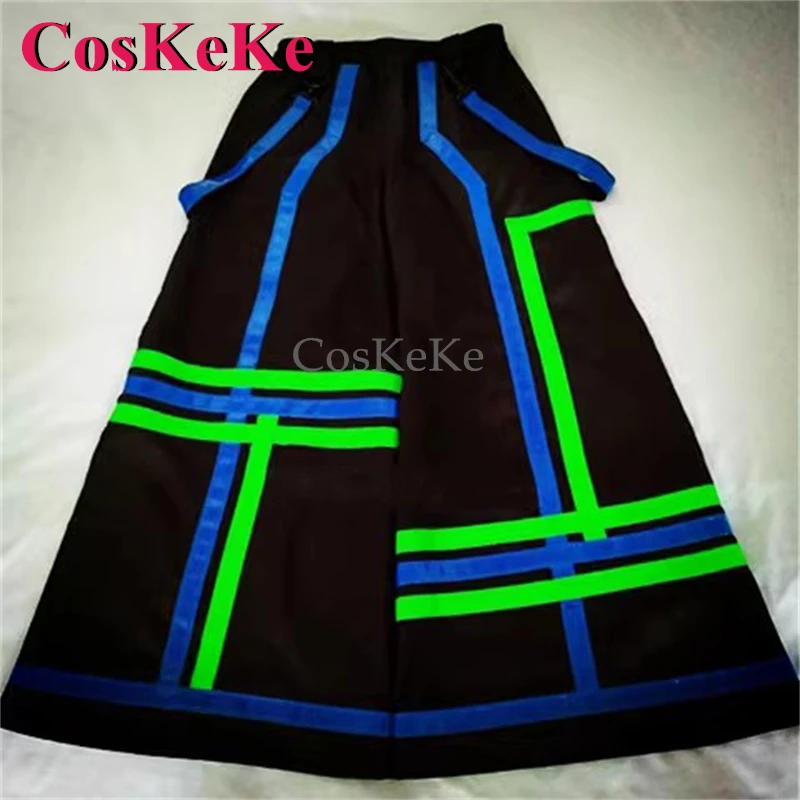 

CosKeKe Reaper Phat Pants Geometric Patterns Melbourne Shuffle Ghost Dance Pants Fashion Bell-bottoms Grim Reflective Trousers