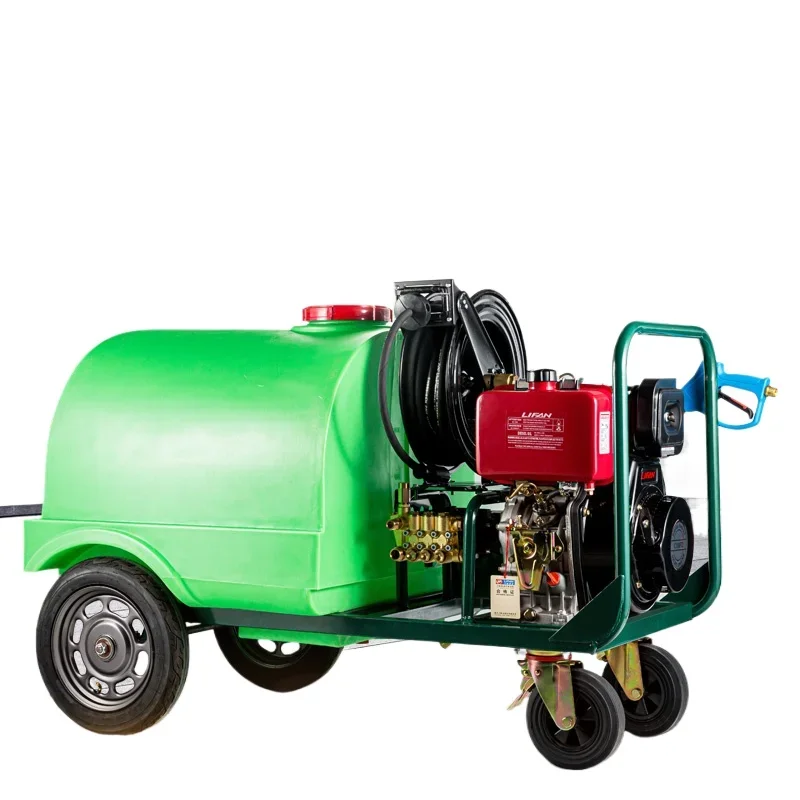 

High pressure cleaner, outdoor mobile, washing machine with water tank