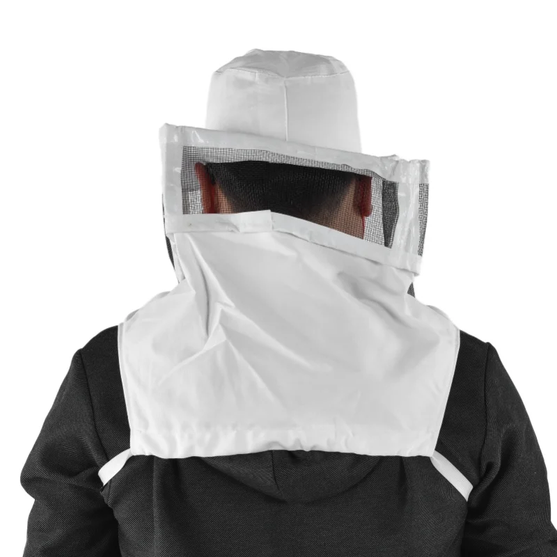 Beekeeping cap beekeeping protective articles beekeeper beekeeping equipment leather edging white steel yarn anti-bee cap