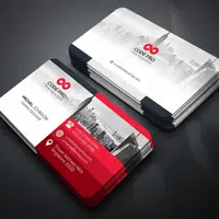 500 Uds. Diseño gratuito, tarjeta de visita con impresión de logotipo personalizada de 300gms, impresión a doble cara y a todo color, redonda