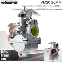 Carburetor Motorcycle Carb Parts Fuel System VM20 20mm For Mikuni ATV UTV 50cc 100cc 125cc Dirt Pit Bike Motocross Accessories