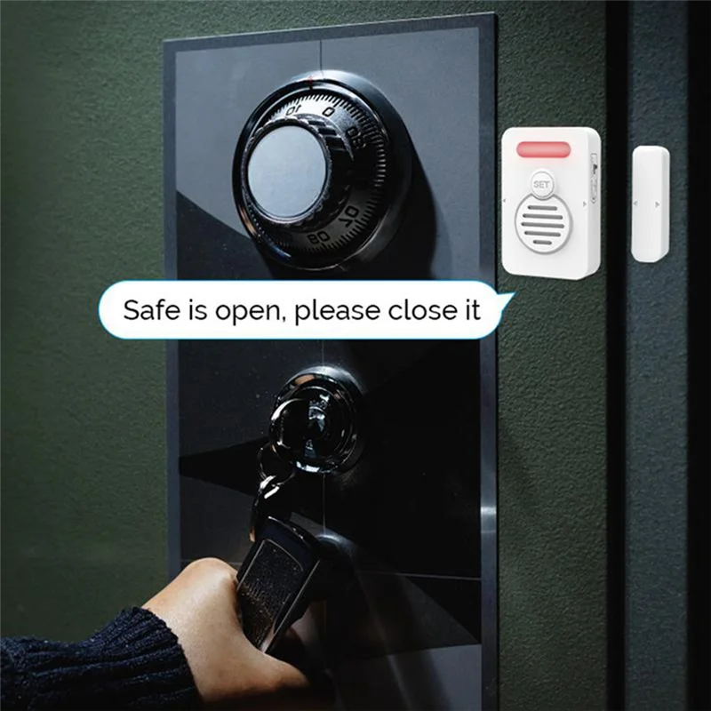 【SLEEK 】Voice Alert Fridge Alarm With Adjustable Voice Reminders Freezer Door Close Reminder System