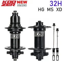 Koozer XM390 Boost Rear Tpi Heavy XC E-bike MTB Bicycle Hub 135x10mm QR 12x148mm TA  32H Hole 6 Bolts HG XD MS 10S 11S 12S Speed