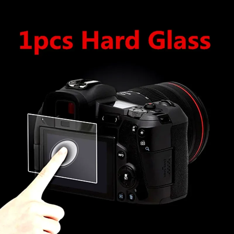 For Canon EOS 6D Mark II Mark 2 Self-adhesive Glass Main LCD Screen Protector + PET Film Info Top Shoulder Cover Markii Camera