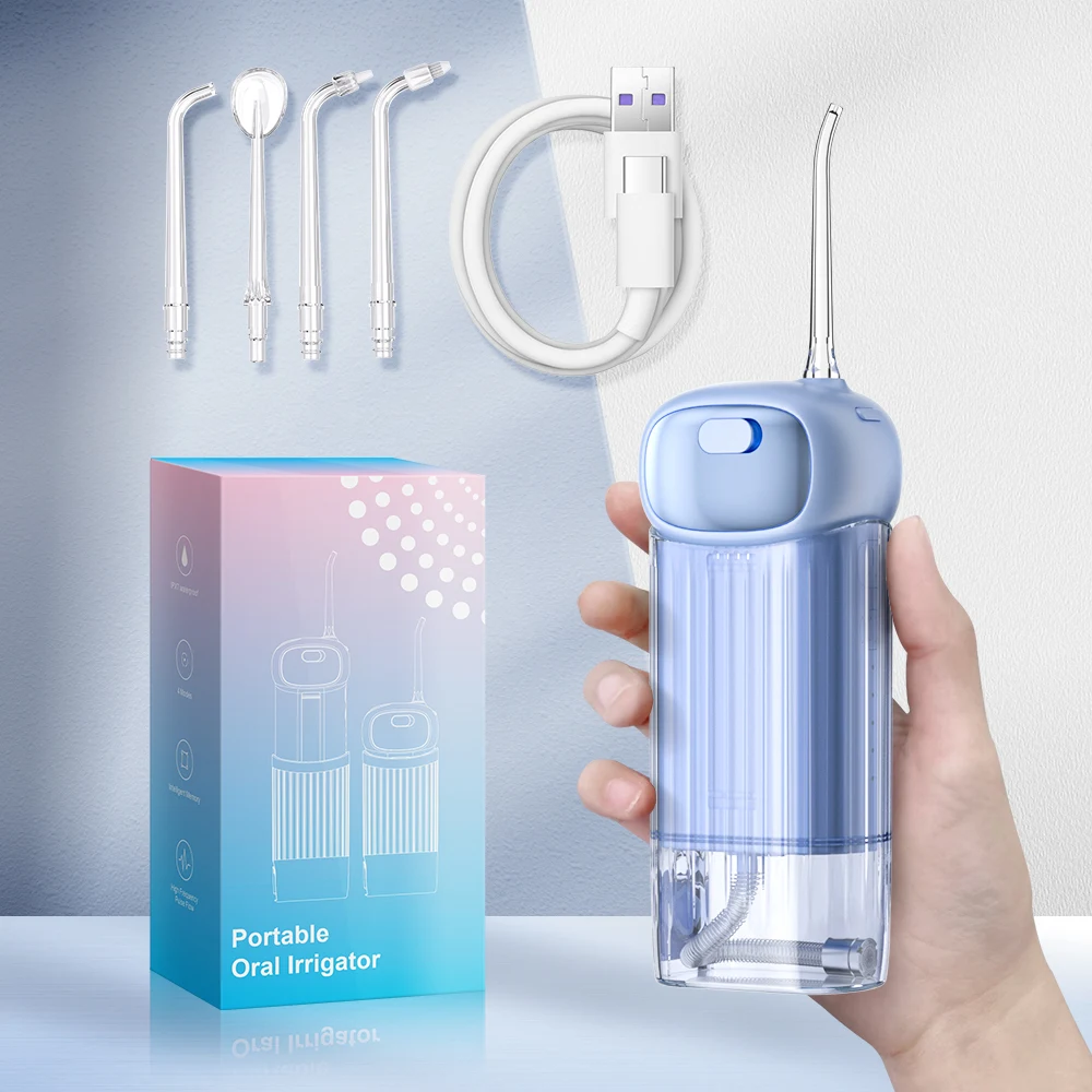 

Портативная электрическая зубная щетка с четырьмя насадками и четырьмя режимами очистки, компактная и портативная, подходит для использования дома и в путешествиях.