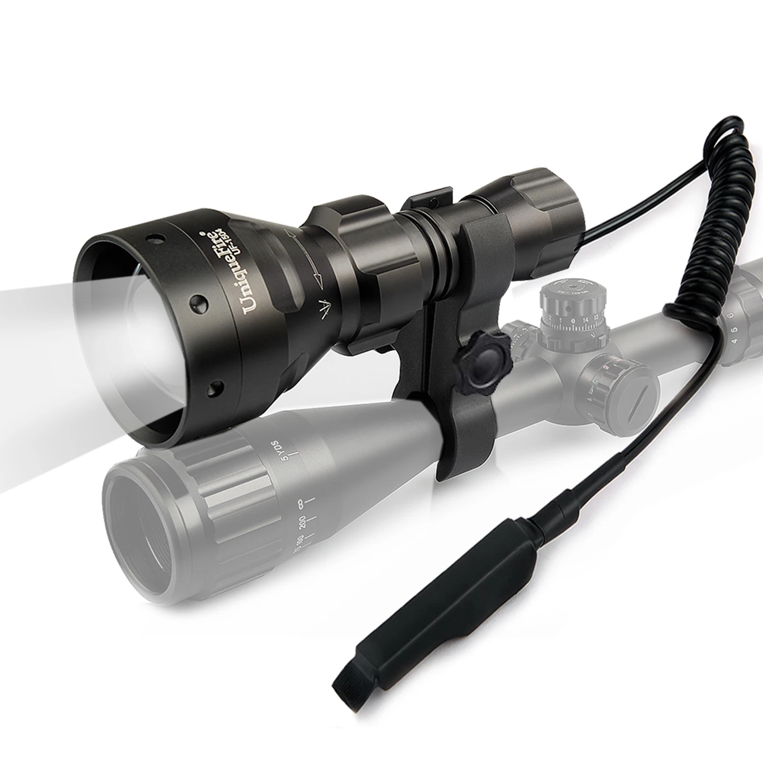 UniqueFire 1504 T67 Hunting Flashlight IR 850NM 3 Modes Lamp Torch+Mount Holder+Remote Pressure switch Fit For Night