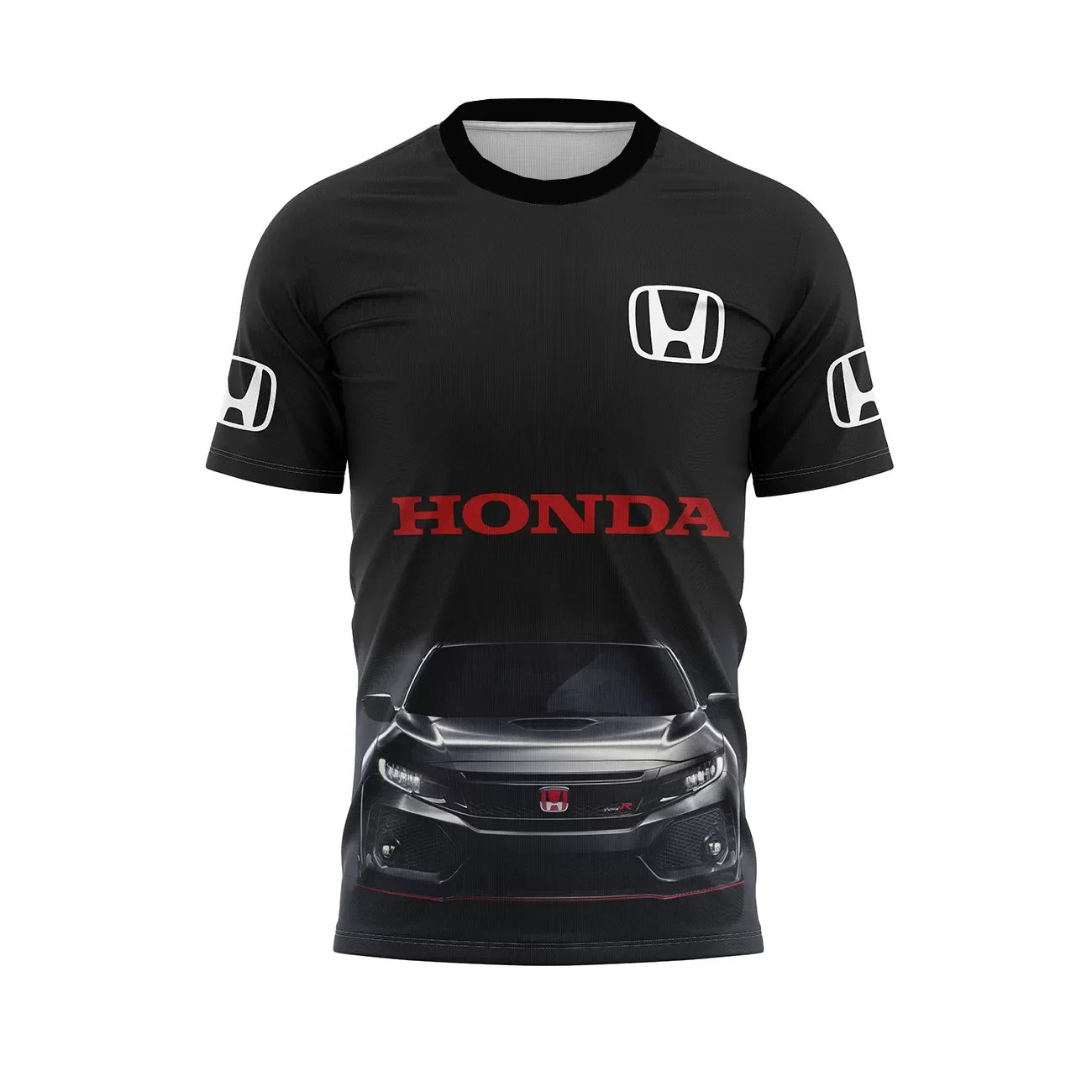 

Motorcycle Riding Car Pattern Quick Drying Breathable Short Sleeve Sport For Men And Women Honda Riding Casual T-shirt Tops