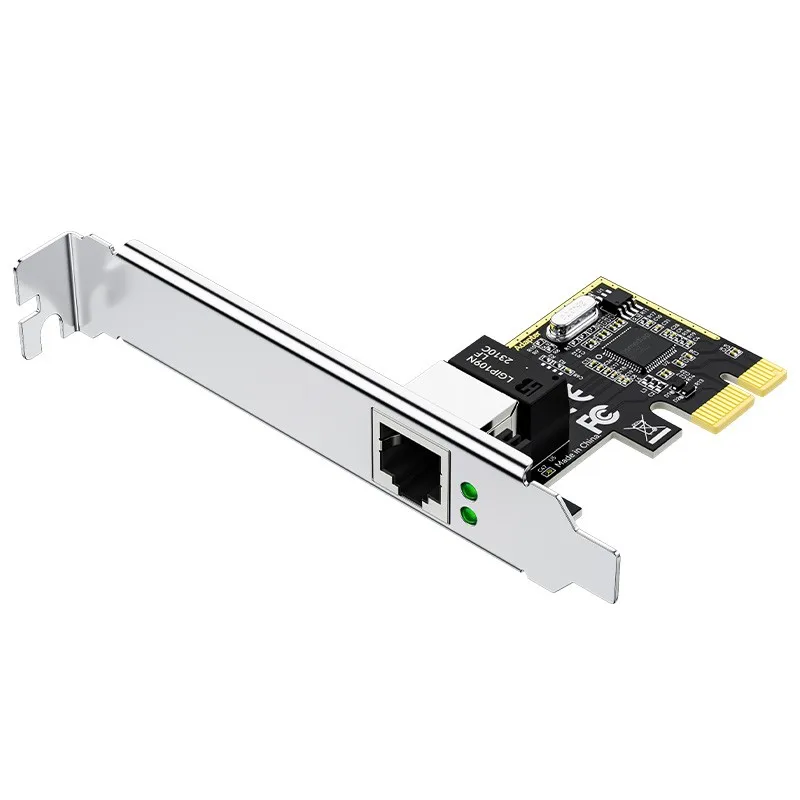 DTECH Pcie Express Ethernet Controller Adapter 10/100/1000Mbps PCI-E X1 to Gigabit Network RJ45 Port Card Convert