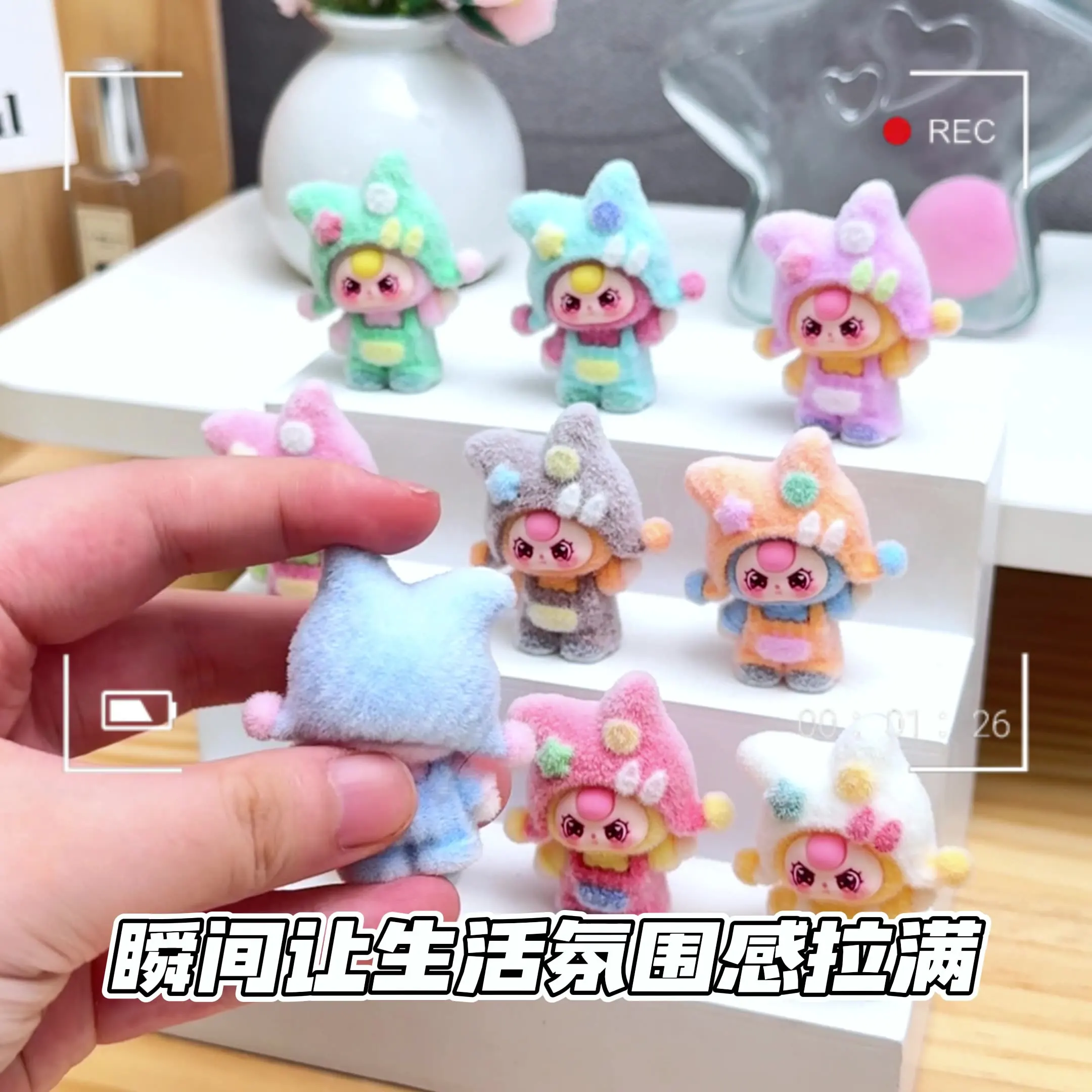 

Dopamine Baby's Favourite Toys for Three-Year-Olds Charming Beaded Dolls DIY Decorative Accessories Resin Ornaments Miniature De