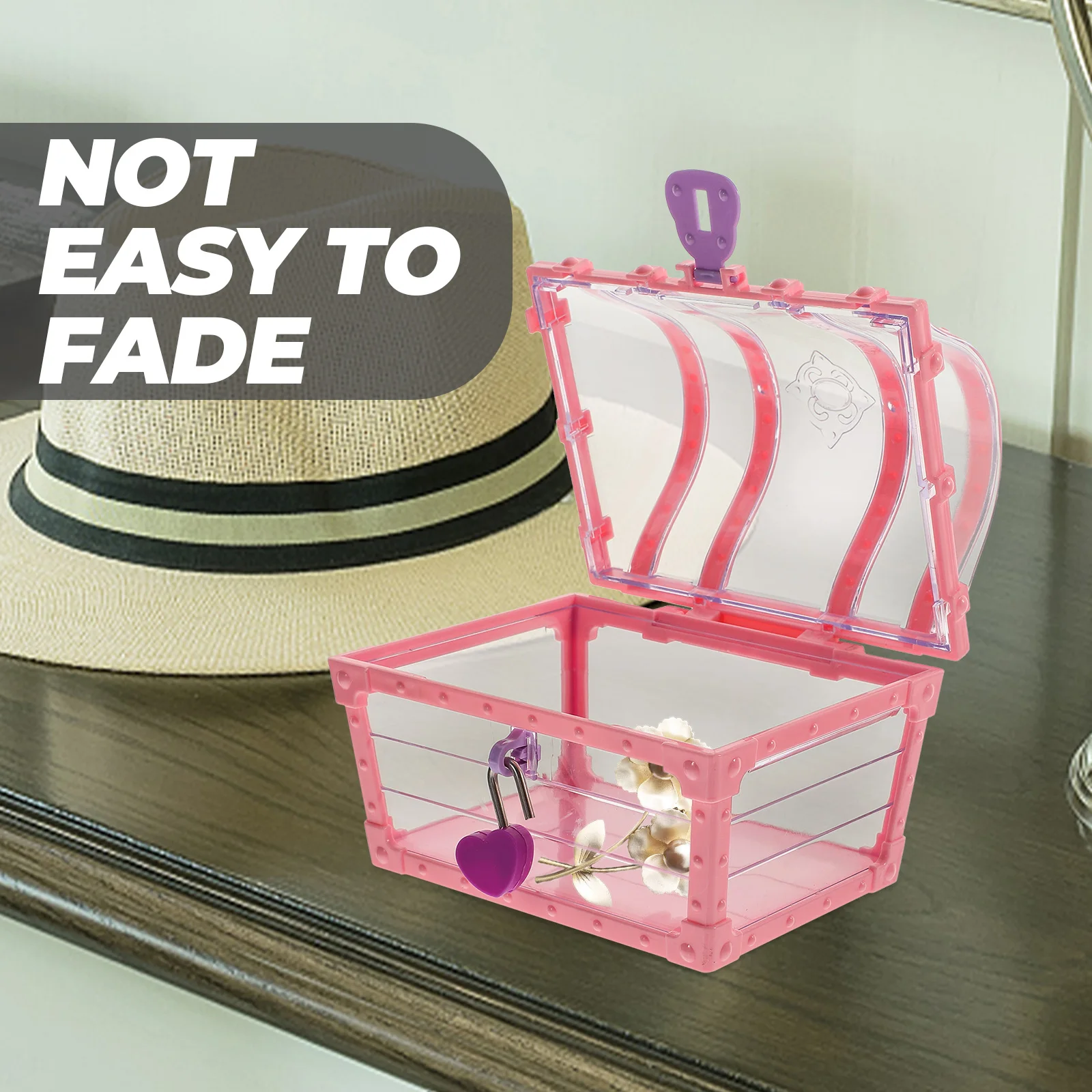 

Children's Diamond Crystal Storage Box Large Capacity Jewelry Case ABS Material Desktop ganizer Girlish Treasure Chest Wardrobe