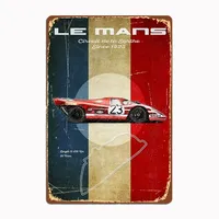 Le Mans Vintage 917 Salzburg Metal Sign Living Plaques Designing Poster Club Home Cave Classic Tin Sign Room Wall Decor