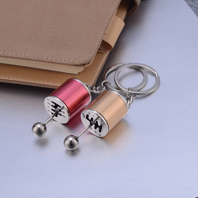 car gear box keychain Mini Turbo Turbocharger Keychain Car-styling Keyring Gear Gearbox Pendant Keychain Stick Knobs Keyring