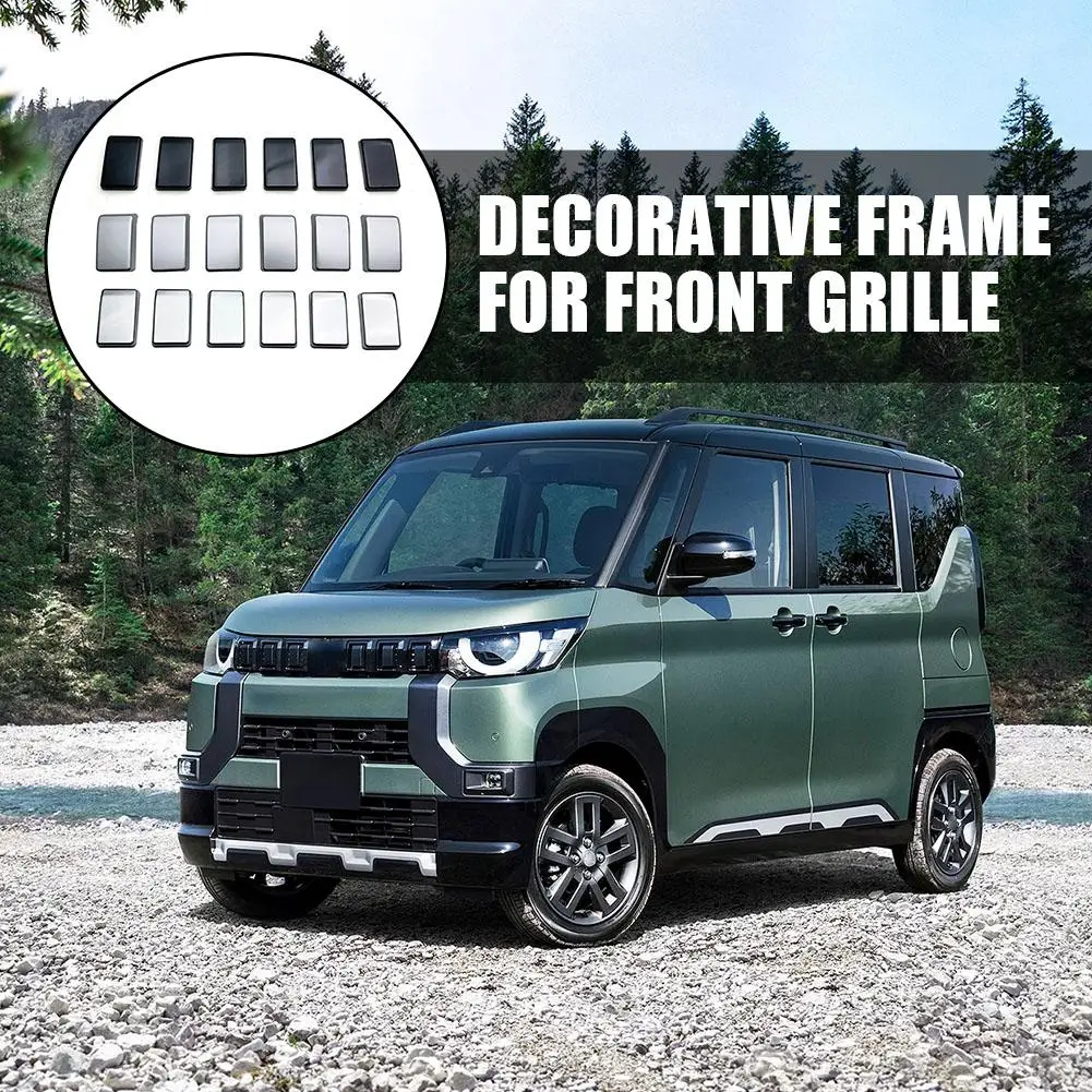 

Для Mitsubishi Delica Mini 2023, передняя решетка, декоративная крышка, аксессуары, прочная клейкая конструкция, специальная отделка V6W6