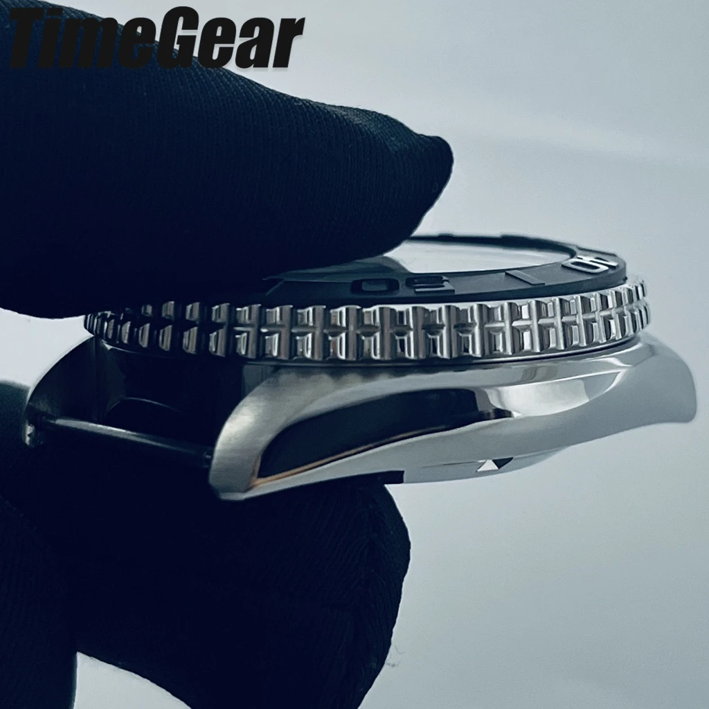 42mm  NH35 SKX 007 Men's Watch Case S Crown Ceramic/Aluminum  Bezel Watch Case For NH34 NH35 NH36 NH38 NH70 Movement - view 5