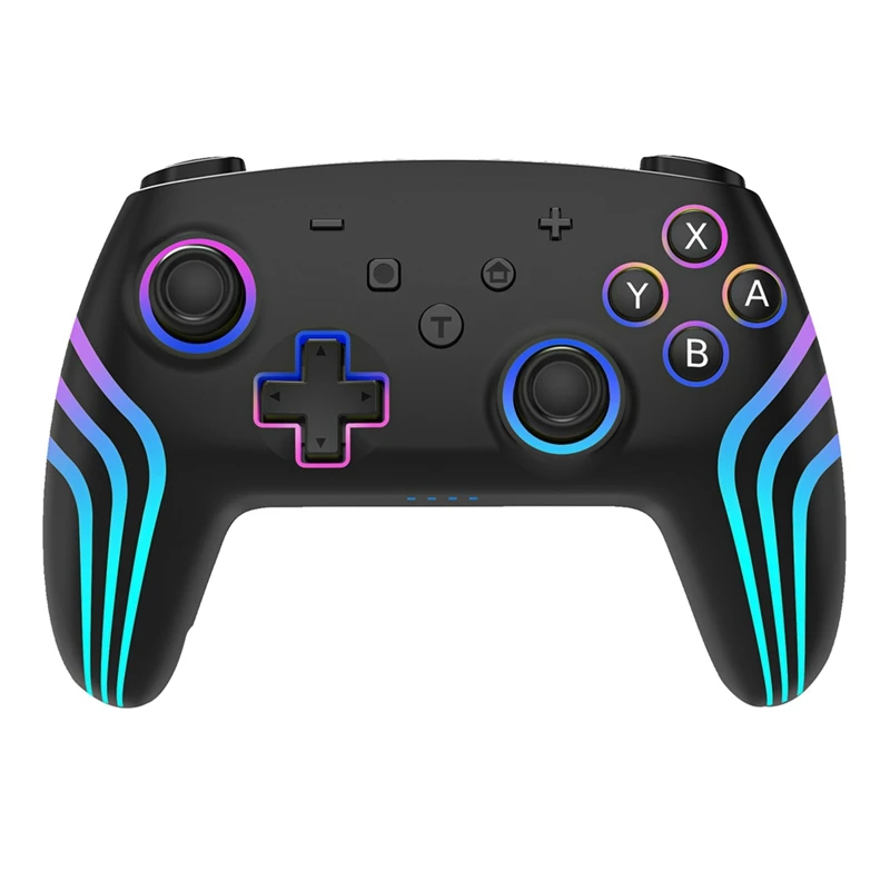 

Wireless Game Controller For Nintendo Switch Lite With Six Axis Gyro Sensor,3D Joystick Calibration&RGB Colorful Light