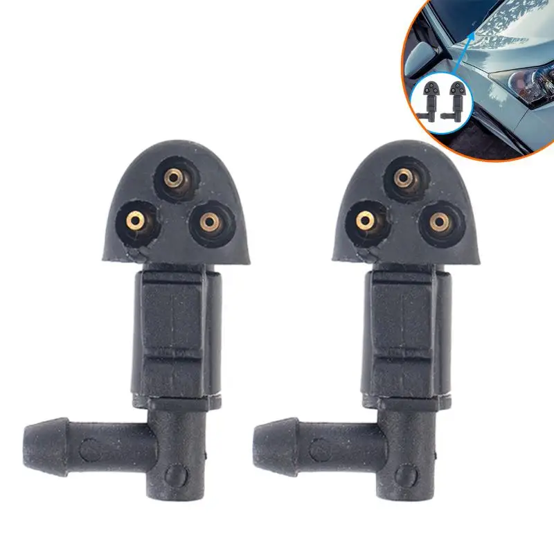 【YY34】【xxx】1/2/4Pcs Washer Jet Nozzles 3 Holes Car Windshield Wiper Water Spray Nozzle 901-955-PZ01 94556605 2009-2016 For Cruze